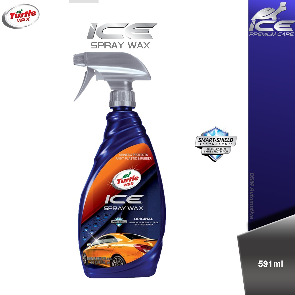 Turtle Wax Ice Spray Wax - 591ml / Smart Shield Technology Kilau Maksimal Dan Perlindungan