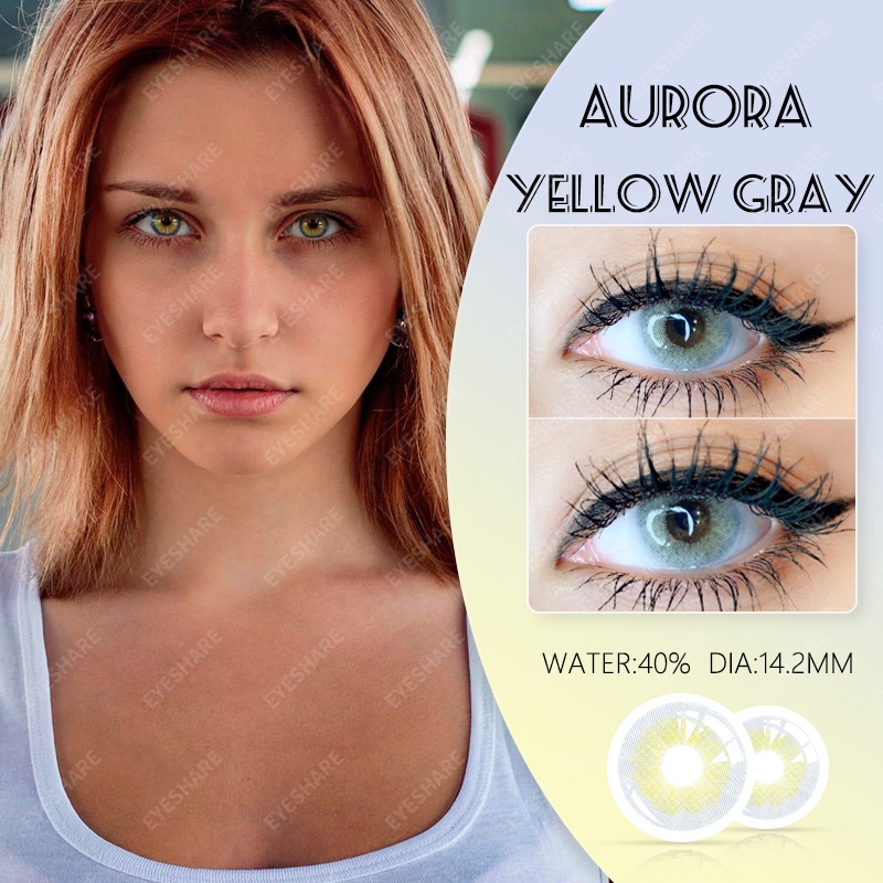 (COD)Menyinarimu Softlens Crystal 14.2mm Warna Lensa Kontak Soflen Softlen