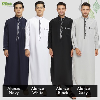 Gamis Pria Jubah Couple Ayah dan Anak Laki laki 1 - 16 tahun warna putih hitam navy abu