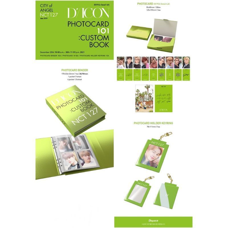 SHARING DICON NCT127 OFFICIAL BINDER KEYRING