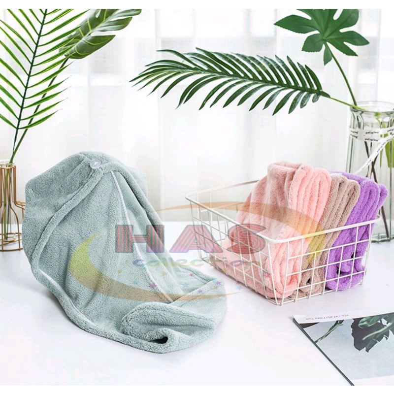 HANDUK KEPALA TEBAL/HAIR TOWEL SHOWER CAP PREMIUM QUALITY