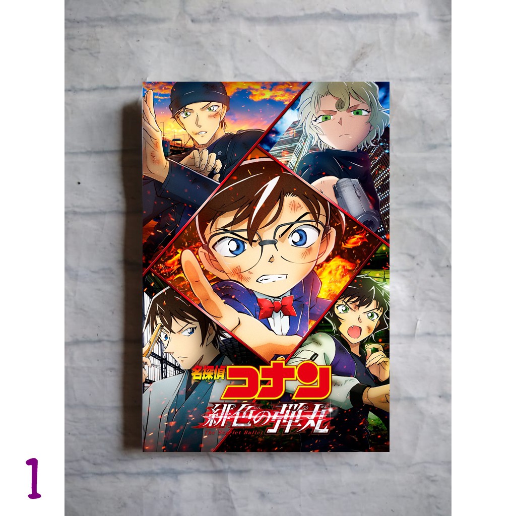 POSTER FILM Detective Conan The Scarlet Bullet - ANIME detektif CONAN - hiasan dinding