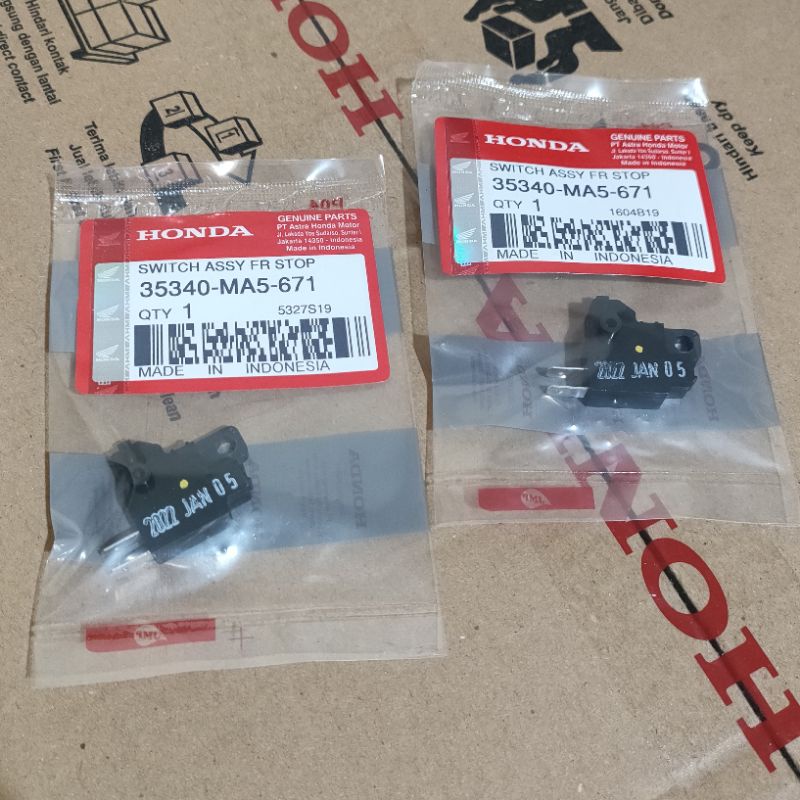 35340-MA5-671 Switch rem depan supra x beat vario spacy scoopy karisma dll original MA5