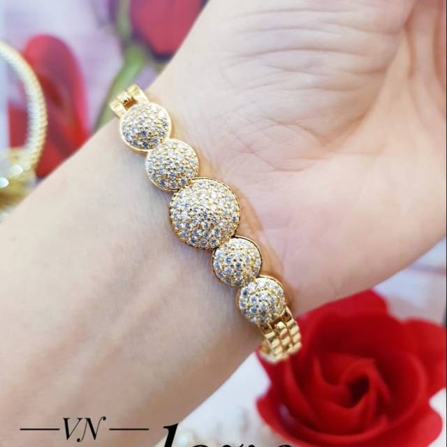 Xuping gelang lapis emas 24k 1709j