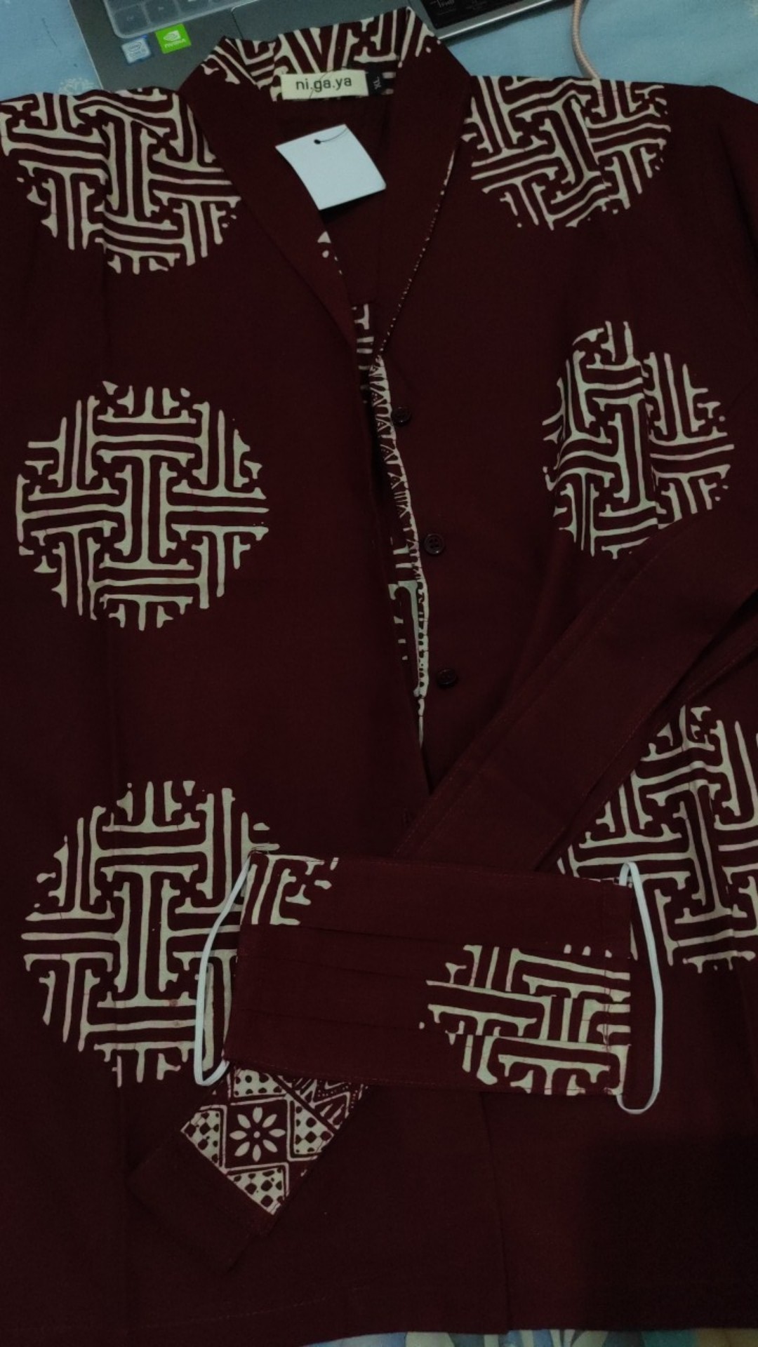 Nigaya Batik -kanna Top | Blus Batik Wanita | Batik Wanita Lengan Pendek | Atasan Batik Wanita Kerja