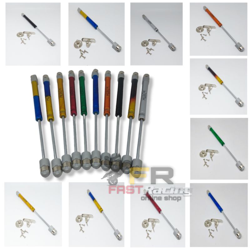 Huben Hidrolik jok motor / pegas jok motor + Baut Pemasangan Gas Spring 100N universal