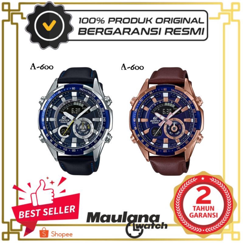 JAM TANGAN PRIA WANITA | RANTAI | KULIT | KARET | MURAH | pria - casio edifice era-600 original stra