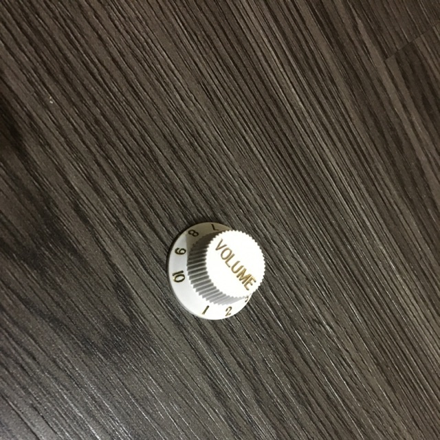 knop potensio gitar volume putih white