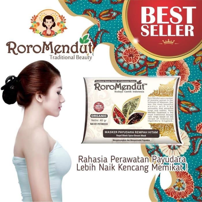 Masker Payudara Rempah Hitam Roro Mendut Original