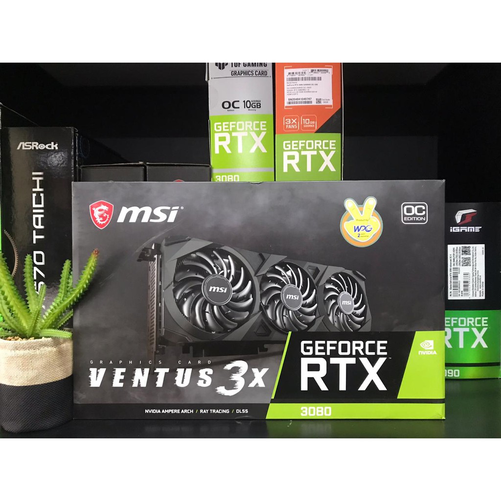 MSI RTX 3080 VENTUS 3X 10G OC 10GB DDR6X VGA CARD NVIDIA GEFORCE
