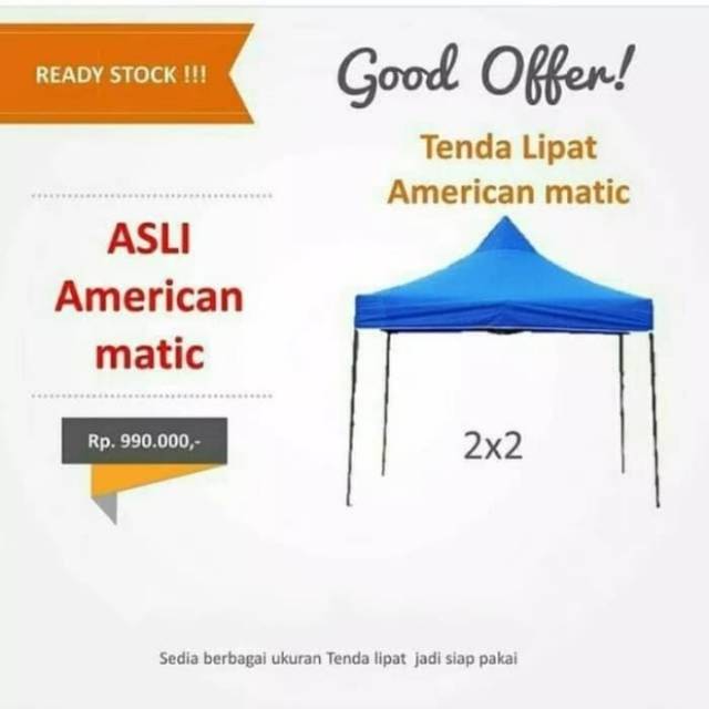Tenda Lipat American Matic 2x2