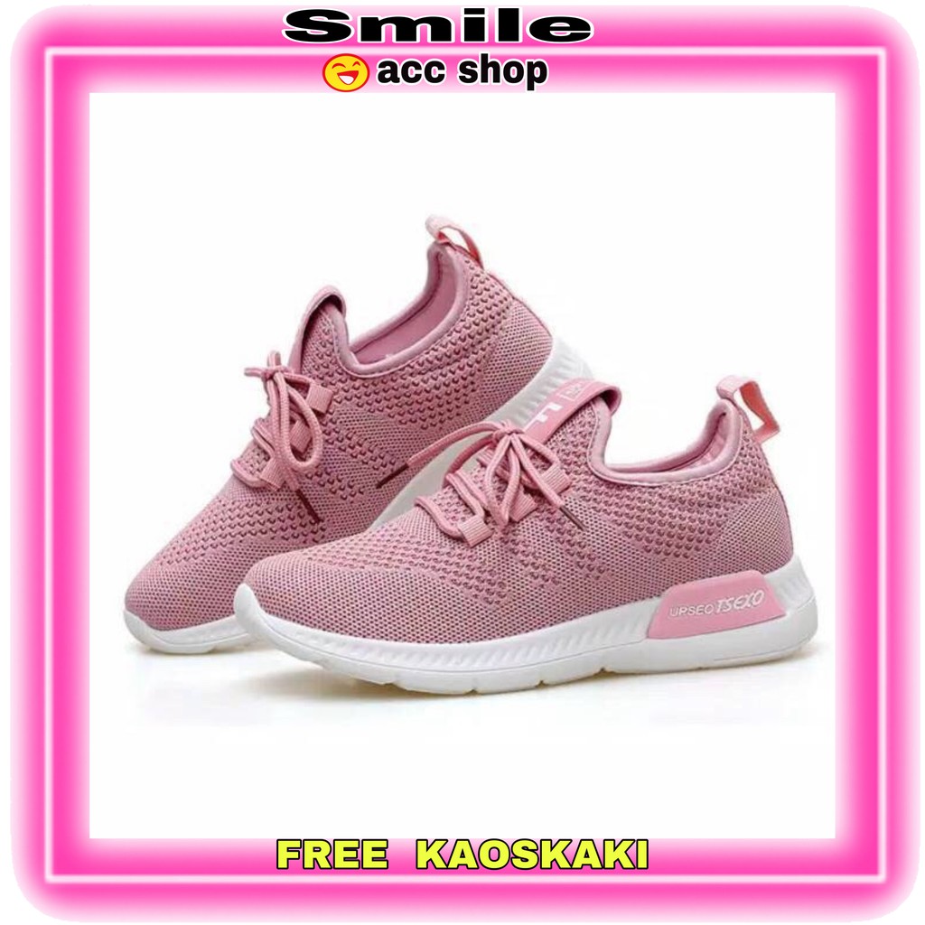  SMILE  Sepatu  snaekers wanita ORIGINAL import 