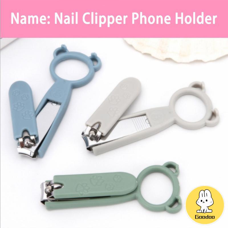 ✨Gunting Kuku Pemotong Kuku Beruang kecil Stainless Nail Clipper Kecil Tajam -Doo