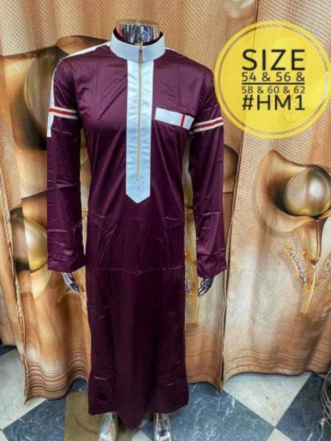 Jubah pria Daffa Al haromain import mesir original