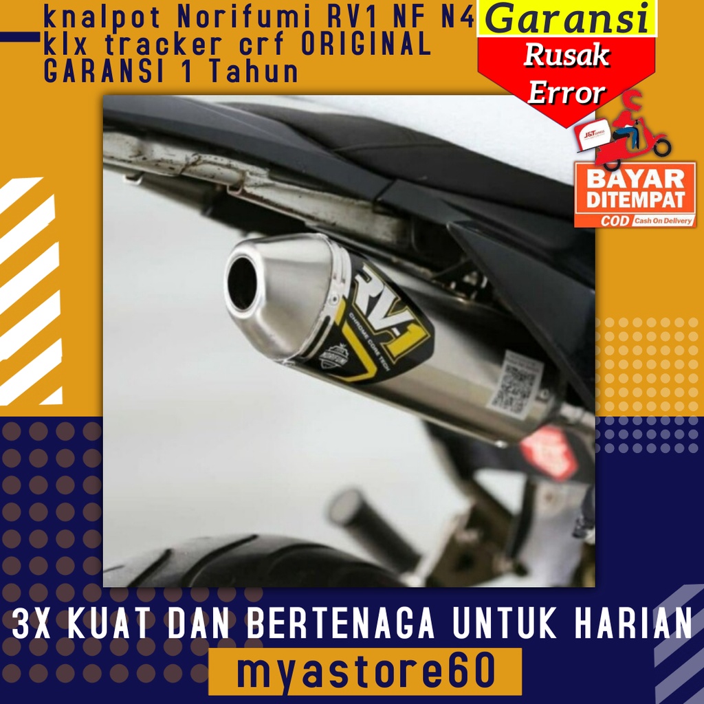 knalpot Kenalpot Norifumi RV1 NF N4 Sparepart Motor klx tracker crf ORIGINAL GARANSI 1 Tahun