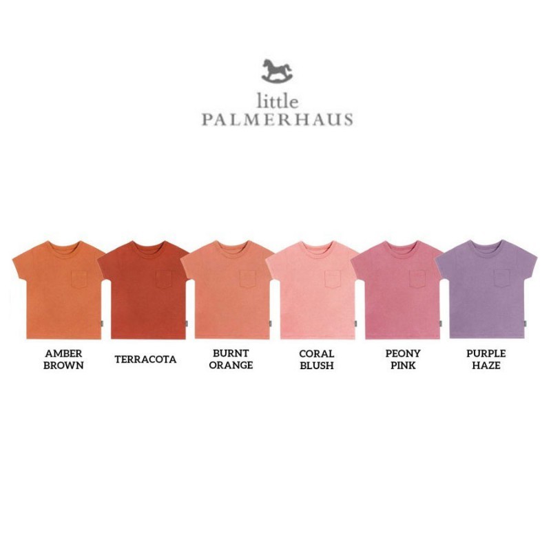 Baju Kaos Bayi Atasan Anak Palmerhaus Pocket Tee 4-6 Tahun New Colour