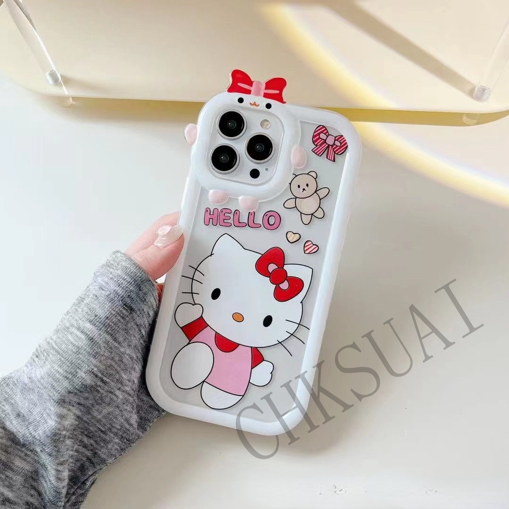 Soft Case Transparan Motif Kartun Untuk iPhone 13 12 11 Pro Max X XR Xs Max 8 7 6 6s Plus