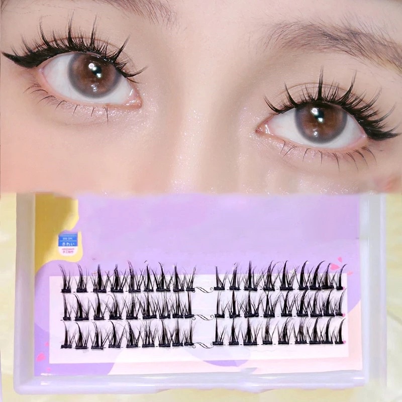 DEVIL TRAY - Little Devil Cos False Eyelashes Natural Simulation Grafting Single Cluster Eyelashes Makeup Beauty Tools