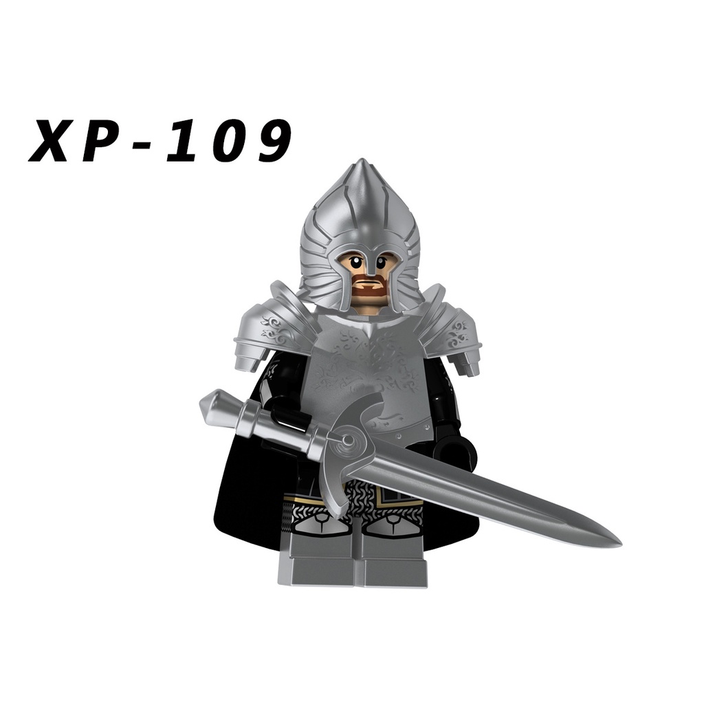 Mainan Balok Bangunsusun Model Lego Minifigures Bentuk Prajurit Lord of The Rings Untuk Anak KT1014 KT1015