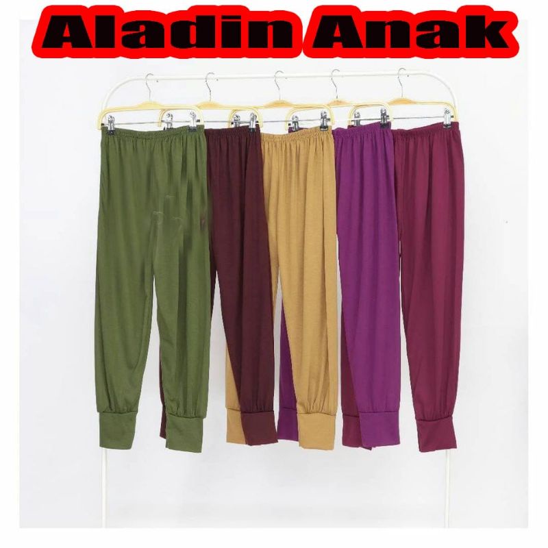 Celana Panjang Harian Anak Model Aladin Bahan Kaos Ukuran All Size