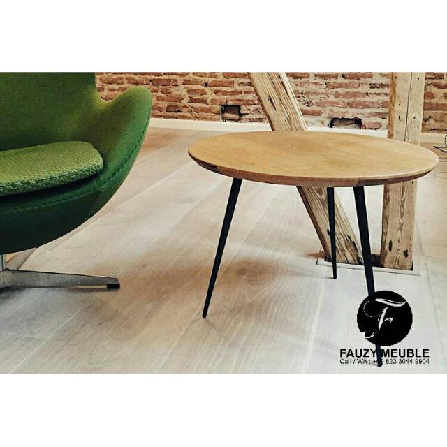 Meja Teras Minimalis , Meja Bundar Jati Mebel Jepara