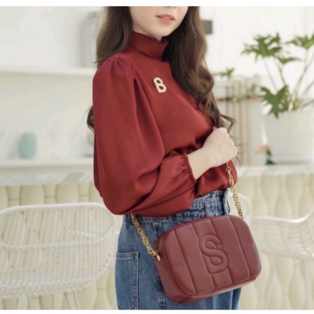 New Nena Bag Buttonscraves Maroon
