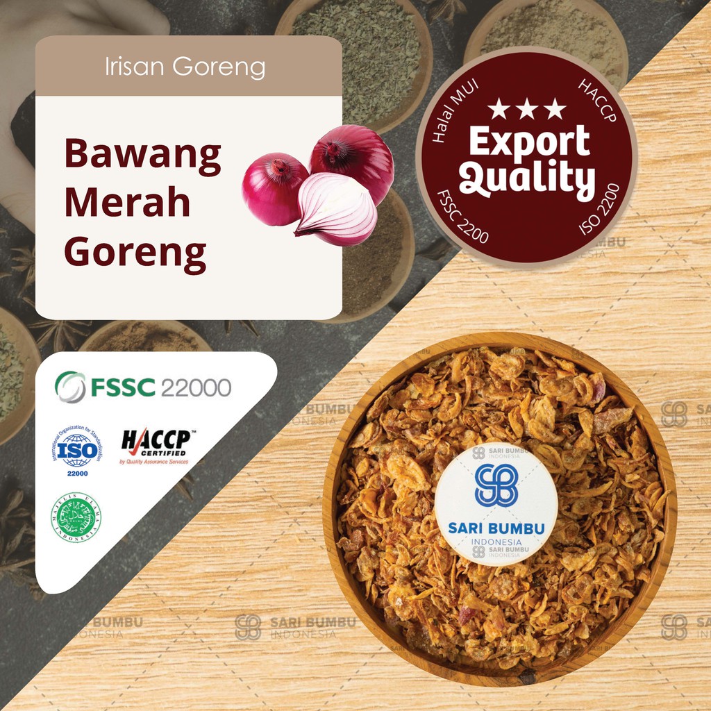 

BAWANG GORENG ASLI TANPA CAMPURAN / BAWANG MERAH GORENG 250 GRAM