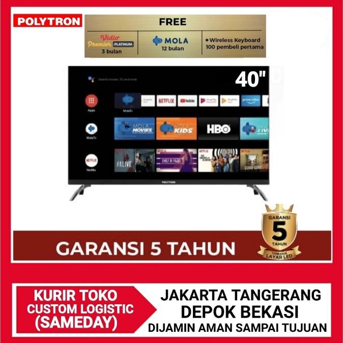 POLYTRON Smart Android Digital Mola TV 40inch PLD 40AG9953 Termurah