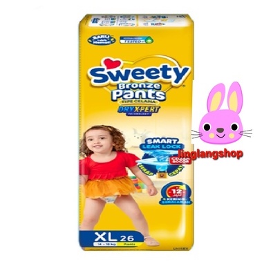 Sweety Bronze Pants X pert S36+2 M32 / L28 / XL26 / XXL24  S M L XL XXL popok celana (no.64)