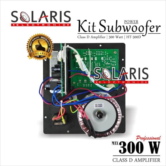 KIT POWER SUBWOOFER AKTIF Class D 300 Watt HT-300D