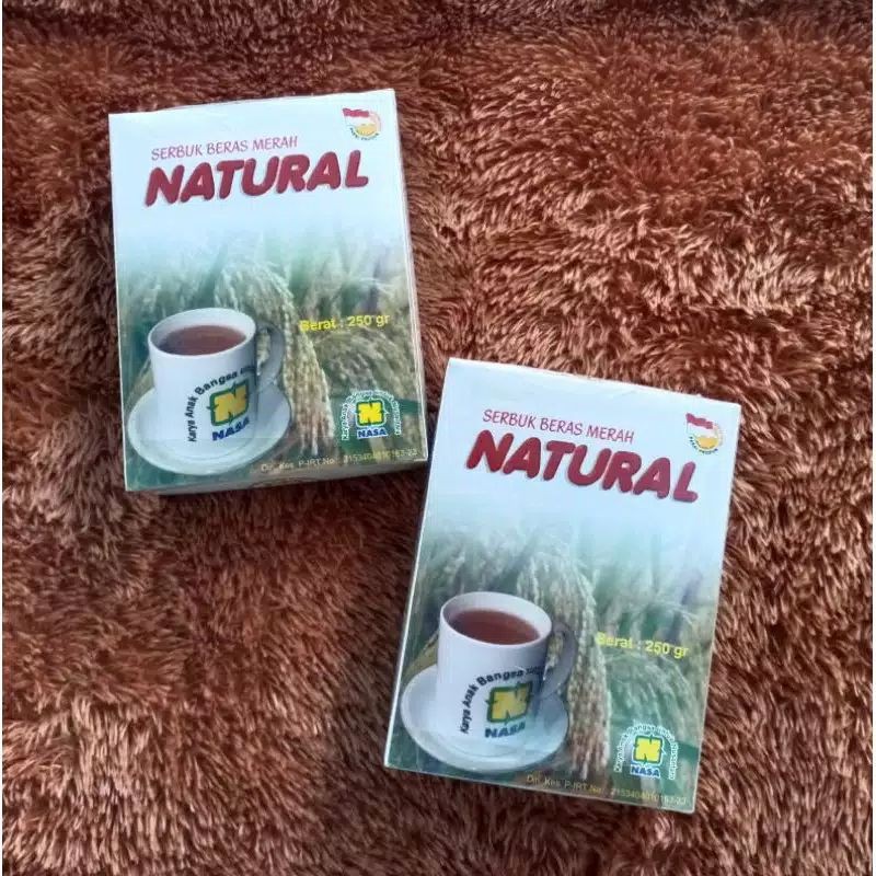 sbmn serbuk beras merah nasa obat diet alami obat asam lambung herbal nasa original