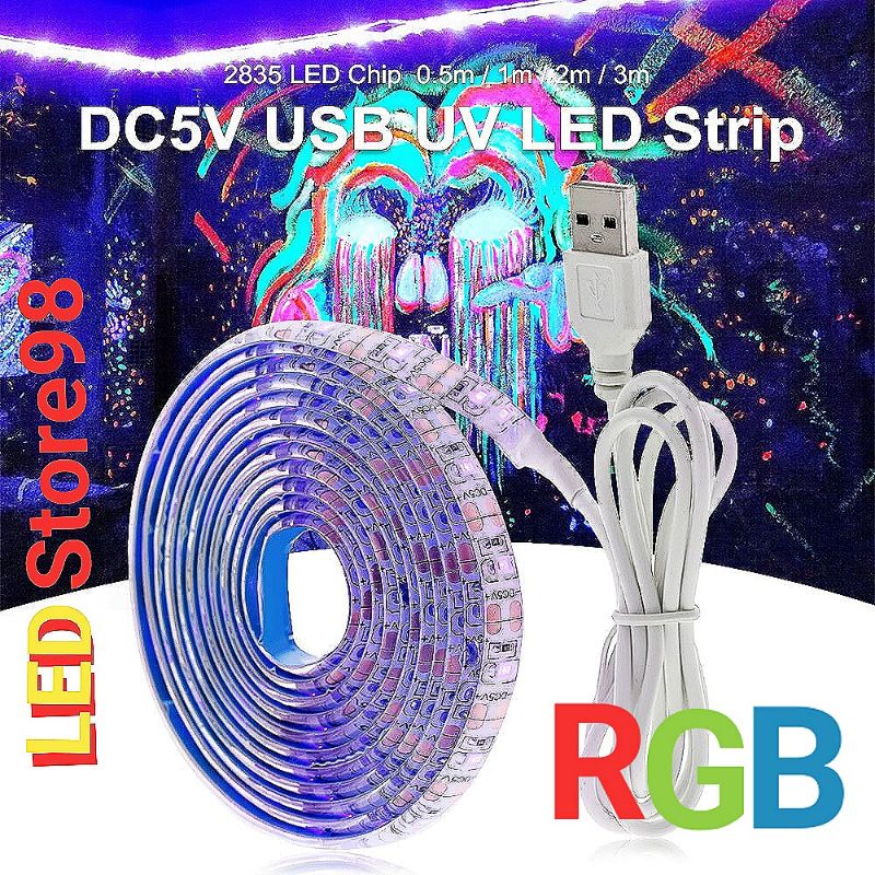 LED strip RGB 3528 5 Volt PLUS kabel konektor