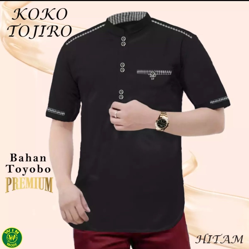Baju Koko Pria Lengan Pendek - Koko kurta FF Terbaru - Baju Koko Muslim / Baju Koko Dewasa / Koko Le