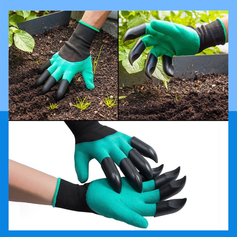 Sarung Tangan Kebun Karet Cakar Tanaman Peralatan Berkebun ANTISLIP Sarung Tangan Berkebun Garden Genie Gloves Cakar Penggali Gali Tanah Pertanian Praktis SPANDEX