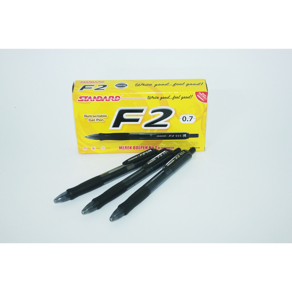 

Ballpoint Gel Standard F2 Warna Hitam 0,7mm