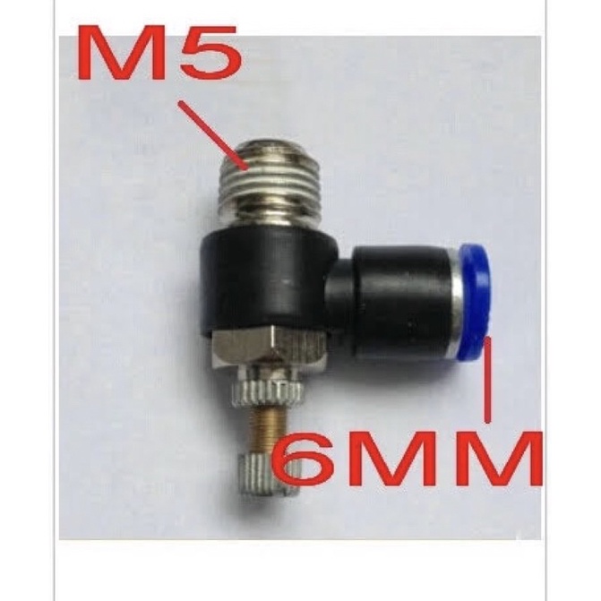 Pneumatic Fitting SL 6-M5 / 6mm-M5 Flow Speed Control Valve