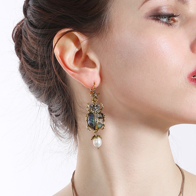 Siy Trendy Beach Drop Earrings Natural Abalone Untuk Shell Pendant Earrings Untuk W