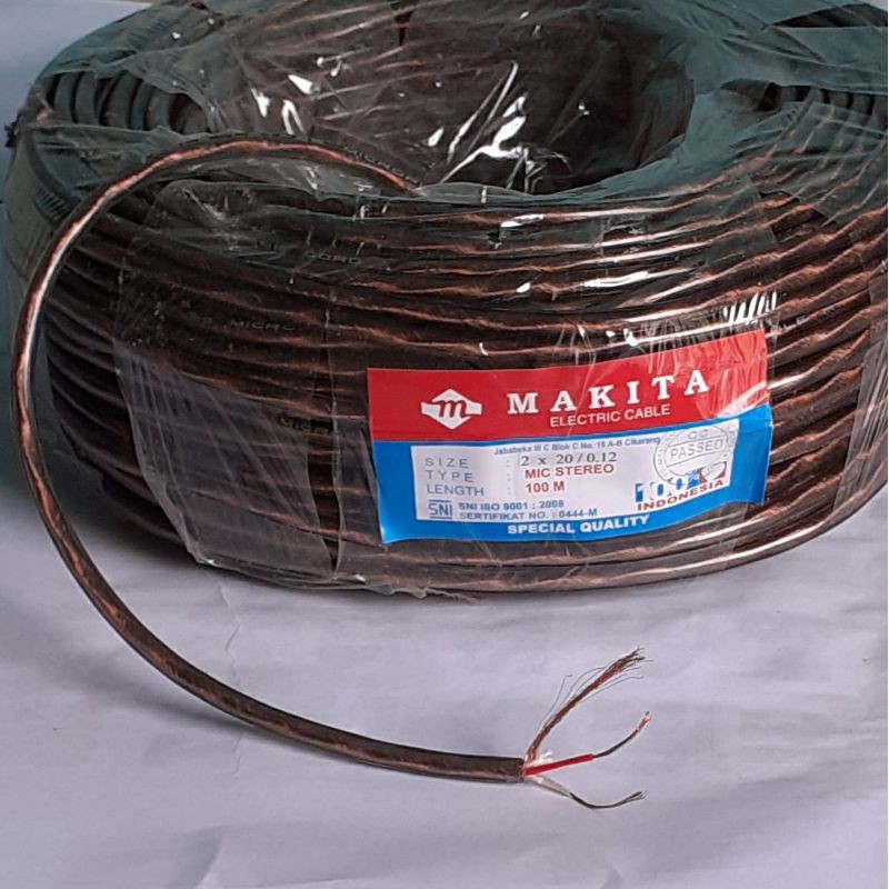 kabel mic stereo transparan makita/kabel mic meteran