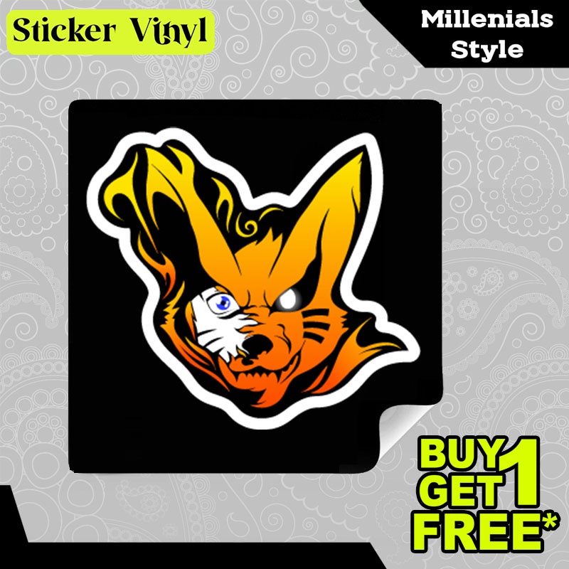 

Stiker Sticker Naruto and Kurama Karakter Anime Jepang Rubah Ekor Sembilan Aesthetic Bahan Vinyl Satuan Anti Air