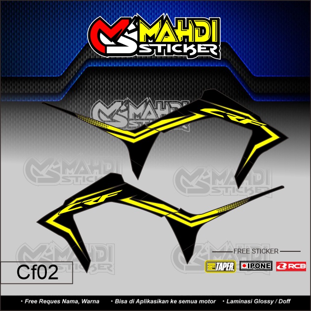 striping ori variasi crf 150L striping variasi crf stiker crf minimalis