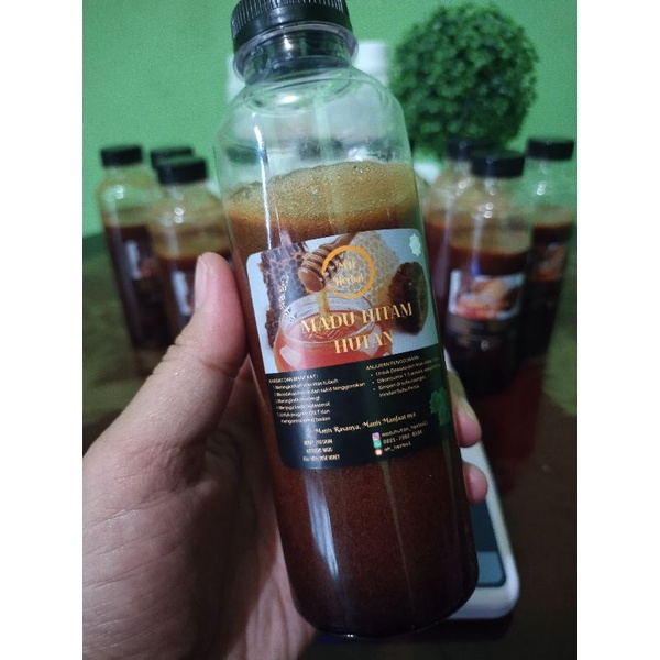 

Madu hitam hutan asli 100% berat 250ml