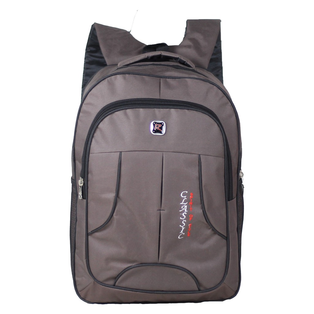 Tas Ransel Kuliah Ransel Murah Tas Smp Sma Ransel Polo Classic Coklat Tas Multifungsi Free Raincover