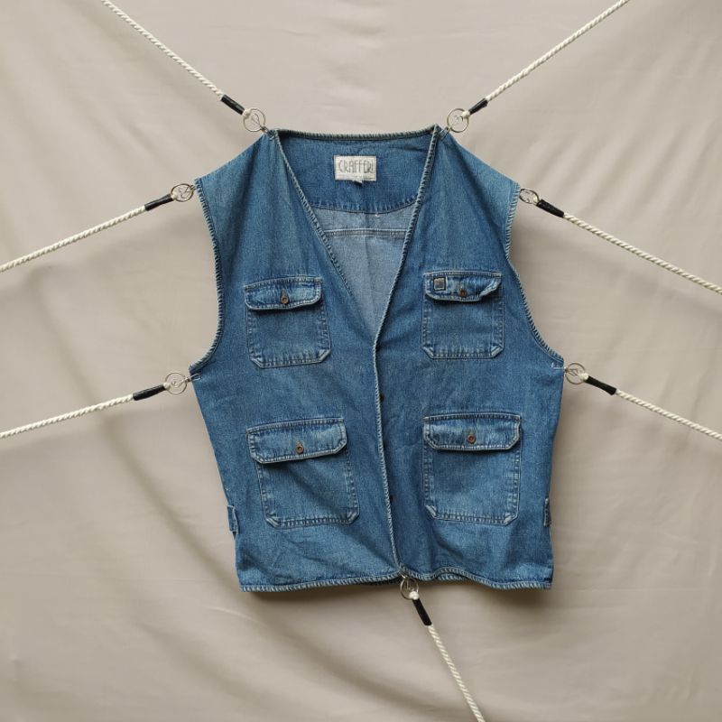 VEST ROMPI JEANS DENIM CRAFFERI SECOND VINTAGE