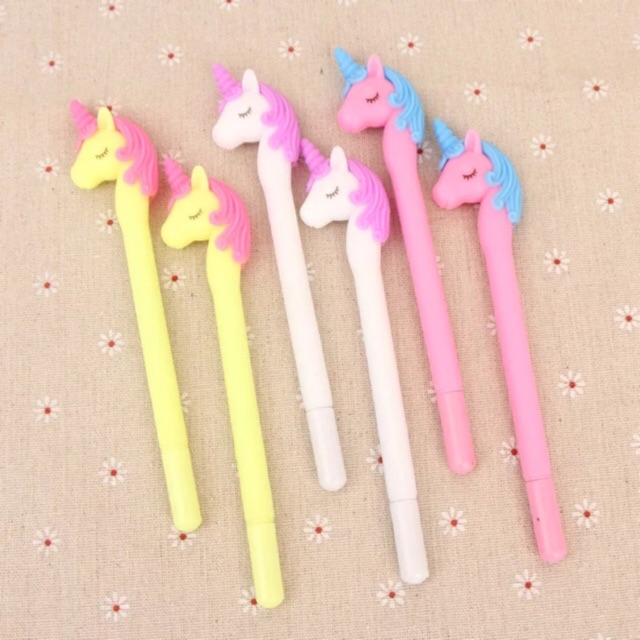 SATUAN Unicorn pen gel Pulpen PONI PONY KUDA karakter unik lucu murah souvenir