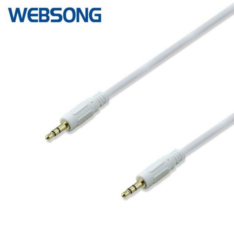 Kabel Audio AUX 3.5mm Male to Male 3M Gold Plated WEBSONG