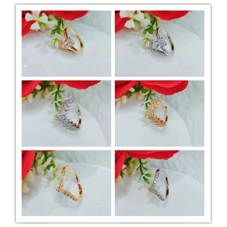 Cincin Xuping Permata Lapis Emas Fashion Jewellery 1104-1106