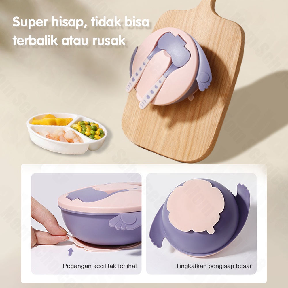 Halo Baby tempat makan bayi /Mangkok makan anak bayi/Training Bowl Tempat Makan Anak