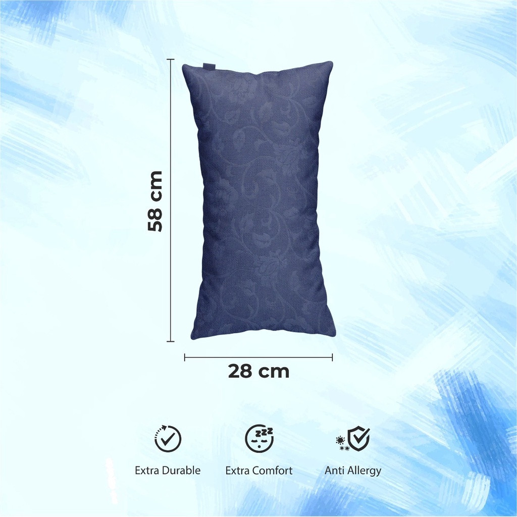 Bantal Hug Pillow Embos Micro Sky Blue by Tokyo Foam-1