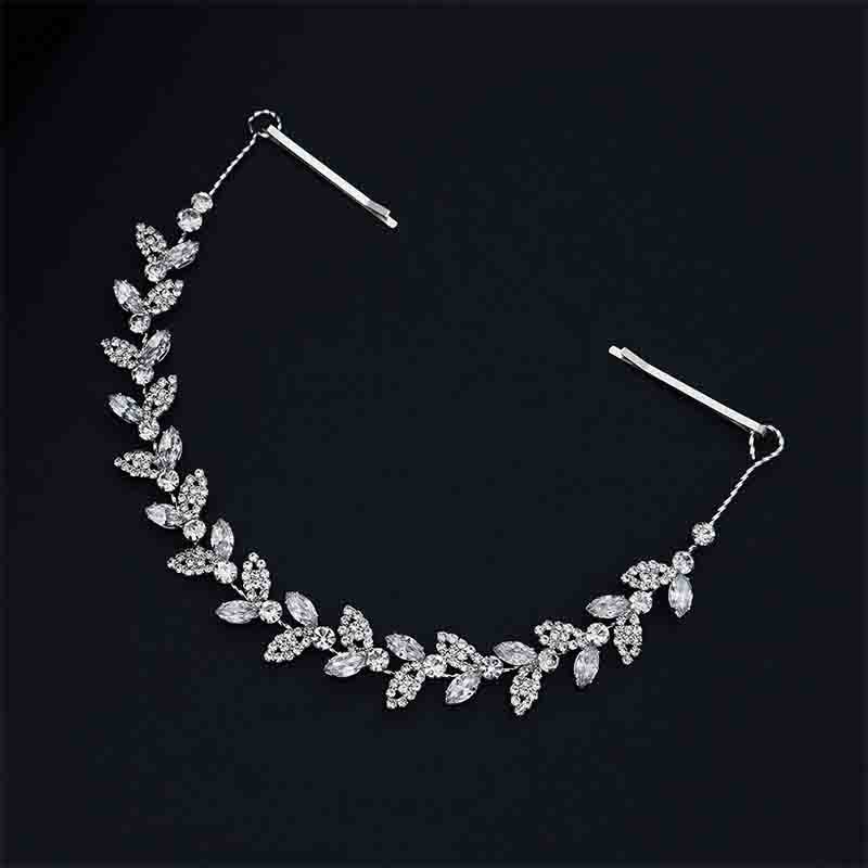 Simple and Versatile Soft Chain Wedding Headdress Geometric Rhinestone Bride Styling Hair Accessory