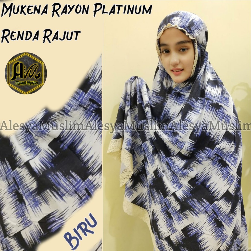 Mukena Motif Bahan Rayon Platinum/Harga Grosir/Best Seller/Bisa Bayar Di Tempat